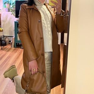 Urban Outfitters Leather style brown Jacket Small